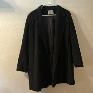 Ferncroft black pea coat size 18